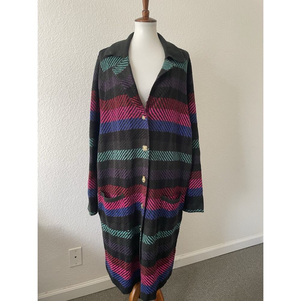 Torrid Cardigan Sweater Women 3 Button Front V Neck Stretch‎ Knit Striped